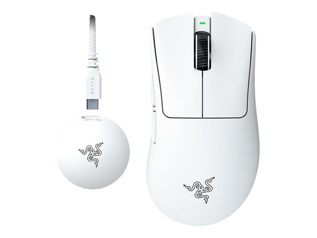 Razer DeathAdder V4 Pro Gaming-Maus 6 Tasten Weiß