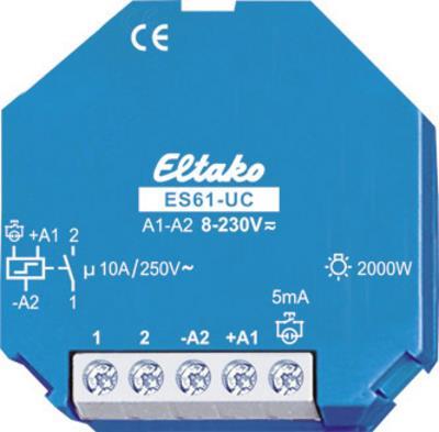 ELTAKO Stromstoss-Schalter ES61-8..230VUC Doseneinbau 8-230V 2000W ES61-UC (61100501)