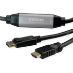 ROLINE 11.04.5777 Videokabel-Adapter 10 m HDMI Typ A (Standard) DisplayPort Schwarz (11.04.5777)