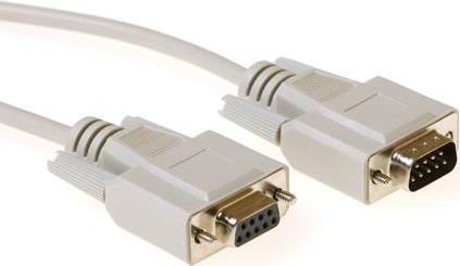 ACT 1 metre Serial 1:1 connection cable 9 pin D-sub male - 9 pin D-sub female. Length: 1 m Conn cable 9m/f mold 1.00m (AK2304)