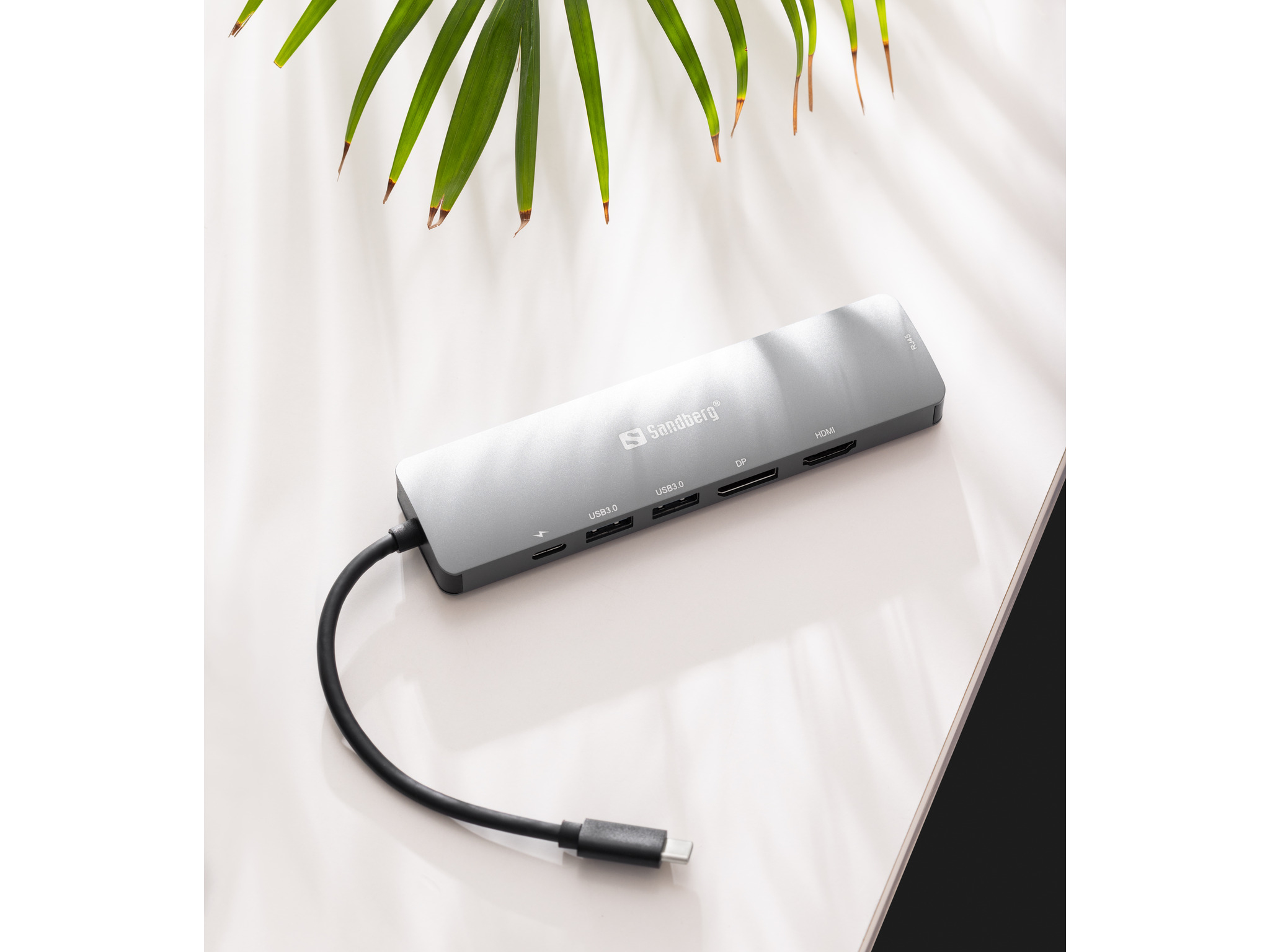 Sandberg 136-43 Dockingstation USB-C HDMI DP 100Mb LAN Grau