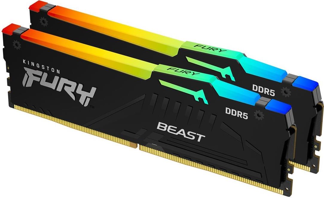 Kingston 32GB DDR5 6000MT/S CL30 DIMM - KIT OF 2 FURY BEAST RGB EXPO (KF560C30BBEAK2-32)