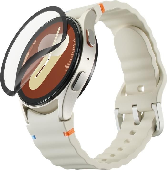 Hama Displayschutz Super Hybrid für Samsung Galaxy Watch7, 44 mm, Montagehilfe (00222799)