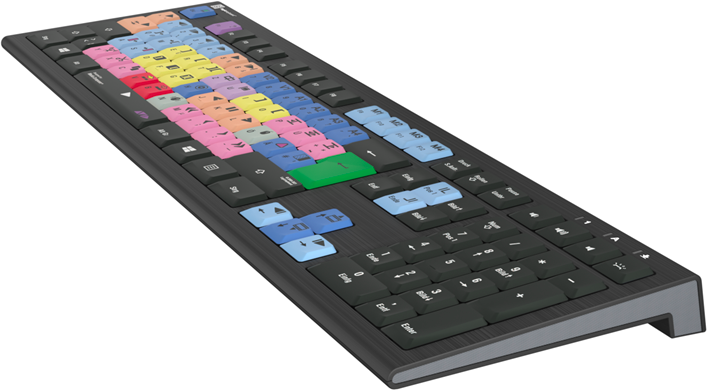 LogicKeyboard Avid Media Composer Astra 2 Tastatur USB QWERTZ Deutsch Schwarz