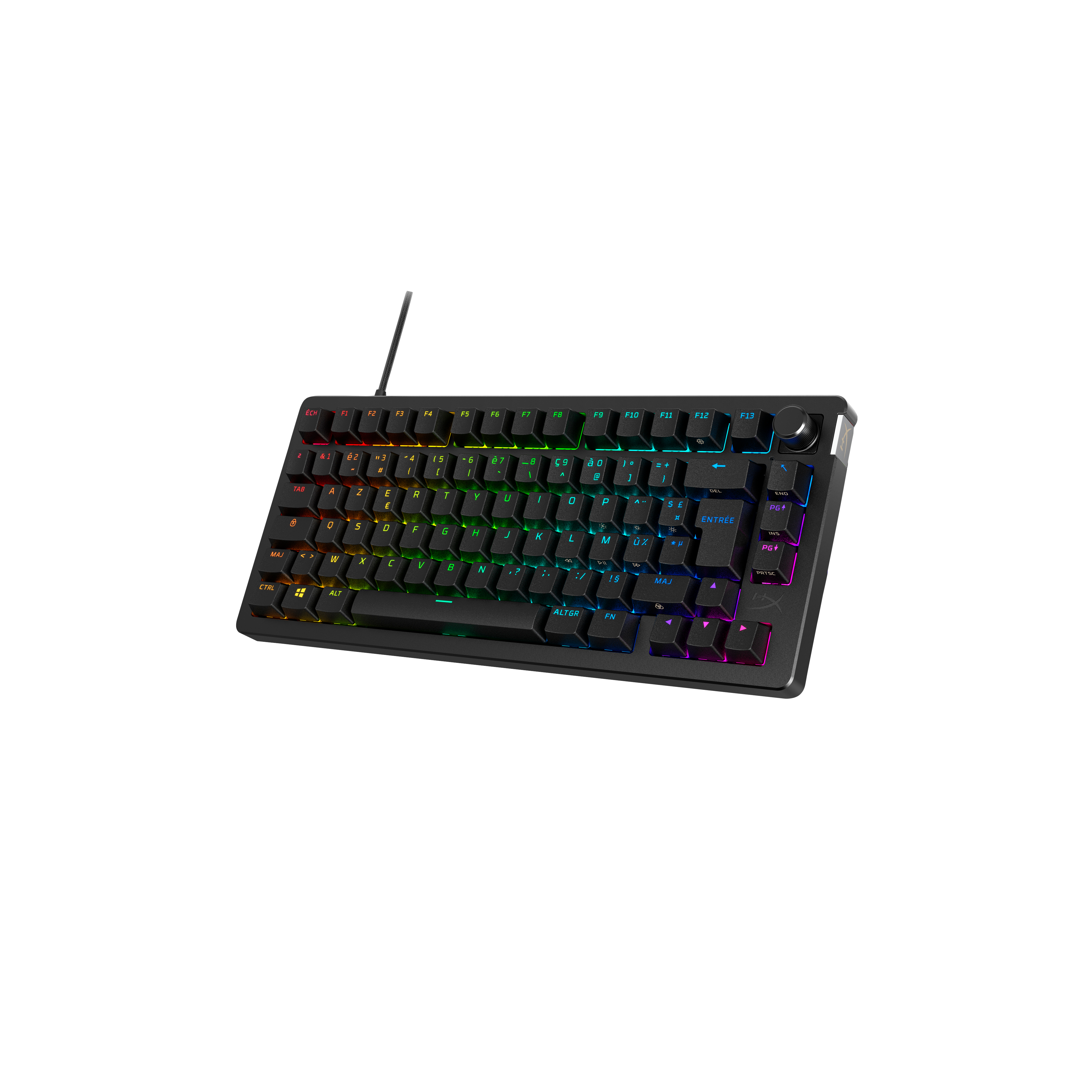 HyperX Alloy Rise 75 Gaming-Tastatur Mechanisch USB-C RGB Deutsch Schwarz