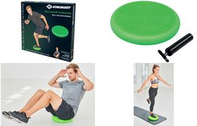 SCHILDKRÖT Balance-Kissen, Durchmesser: 330 mm, grün rundes, aufblasbares Balance-Kissen aus PVC, - 1 Stück (960030)