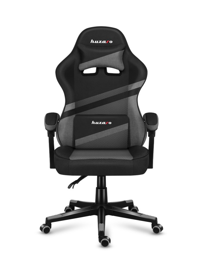 Huzaro Force 4.4 Grey Mesh Gaming-Stuhl Schwarz/Grau