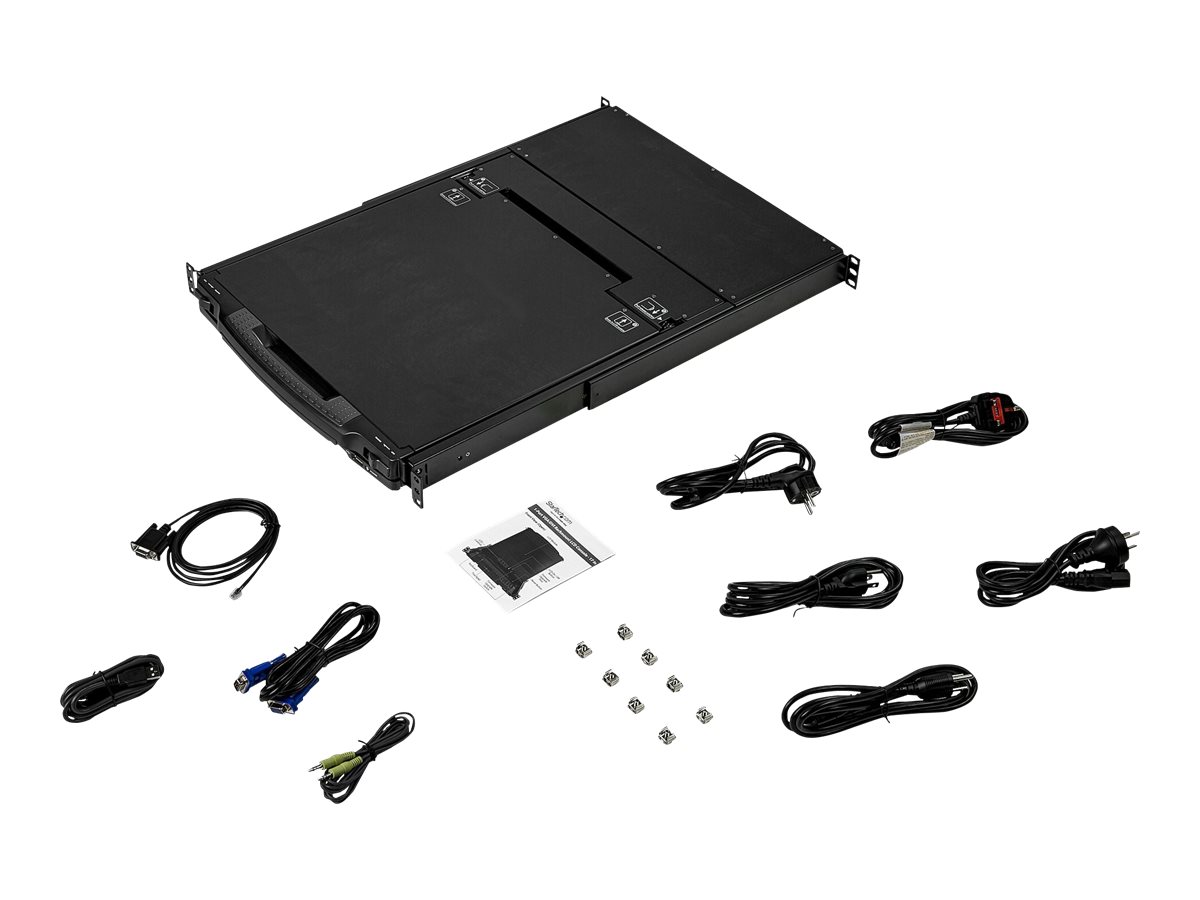 StarTech.com RKCOND17HD KVM-Konsole 17.3" Full HD DVI VGA 1HE Schwarz