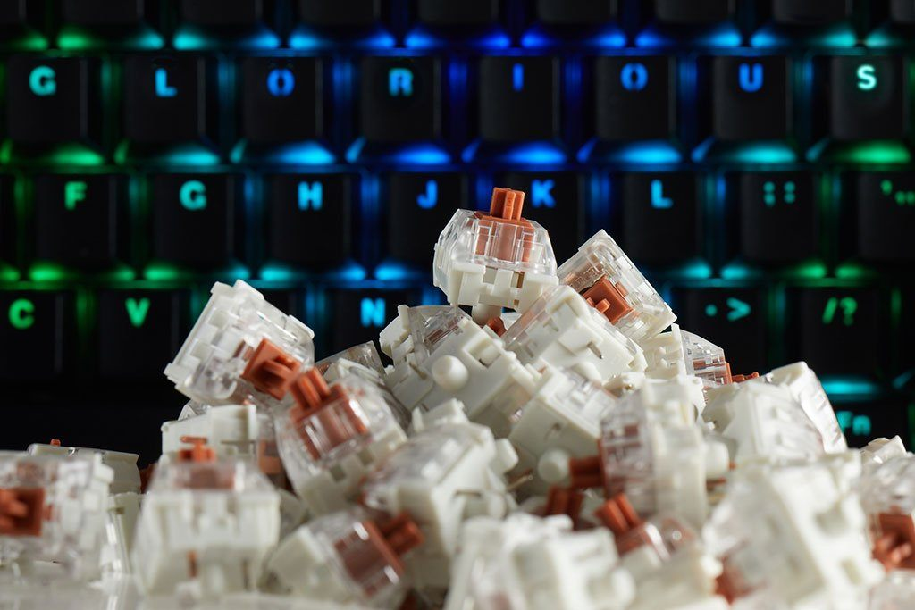 Glorious Kailh Speed Bronze Tastaturschalter 120 Stück Bronze