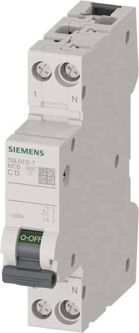 Leitungsschutzschalter 230V 6kA 1+N-polig 1TE C13 (5SL6013-7)