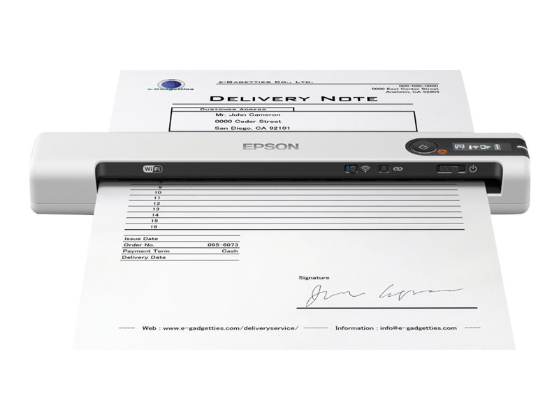 Epson WorkForce DS-80W Tragbarer Dokumentenscanner USB 2.0 Wi-Fi 600 dpi Schwarz/Weiß
