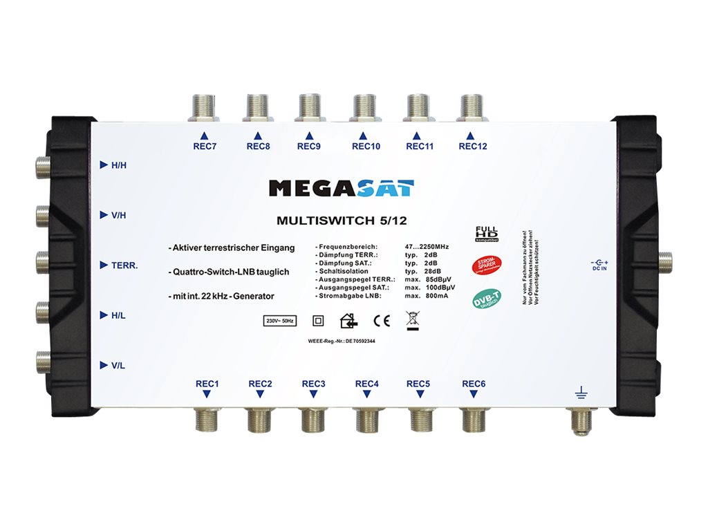 Megasat Multiswitch 5/12