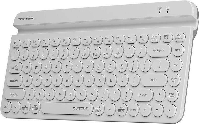 Drahtlose Tastatur A4tech FSTYLER FBK30 White 2.4GHz+BT (Silent) A4TKLA47187 (A4TKLA47187)