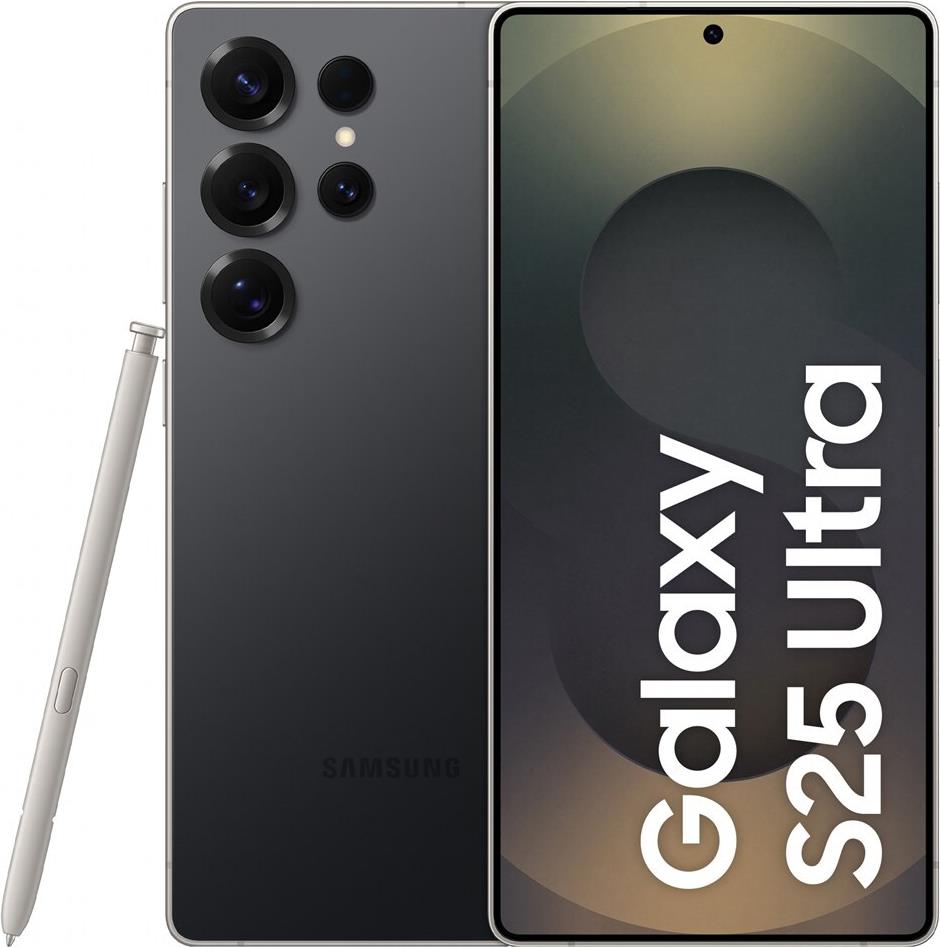 Samsung Galaxy S25 Ultra 1TB Titanium Black EU 17,42cm (6,9") OLED Display, Android 15, 200MP Quad-Kamera [Energieklasse B] (SM-S938BZKHEUE)