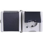 Kombination waagerecht Schalter/Schutzkontaktsteckdose AP-Feuchtraum proAQA grau (139456006)