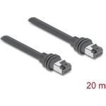 Delock RJ45 Patchkabel Cat.6 kompatibel mit Starlink Gen3 - 20 m grau (90676)