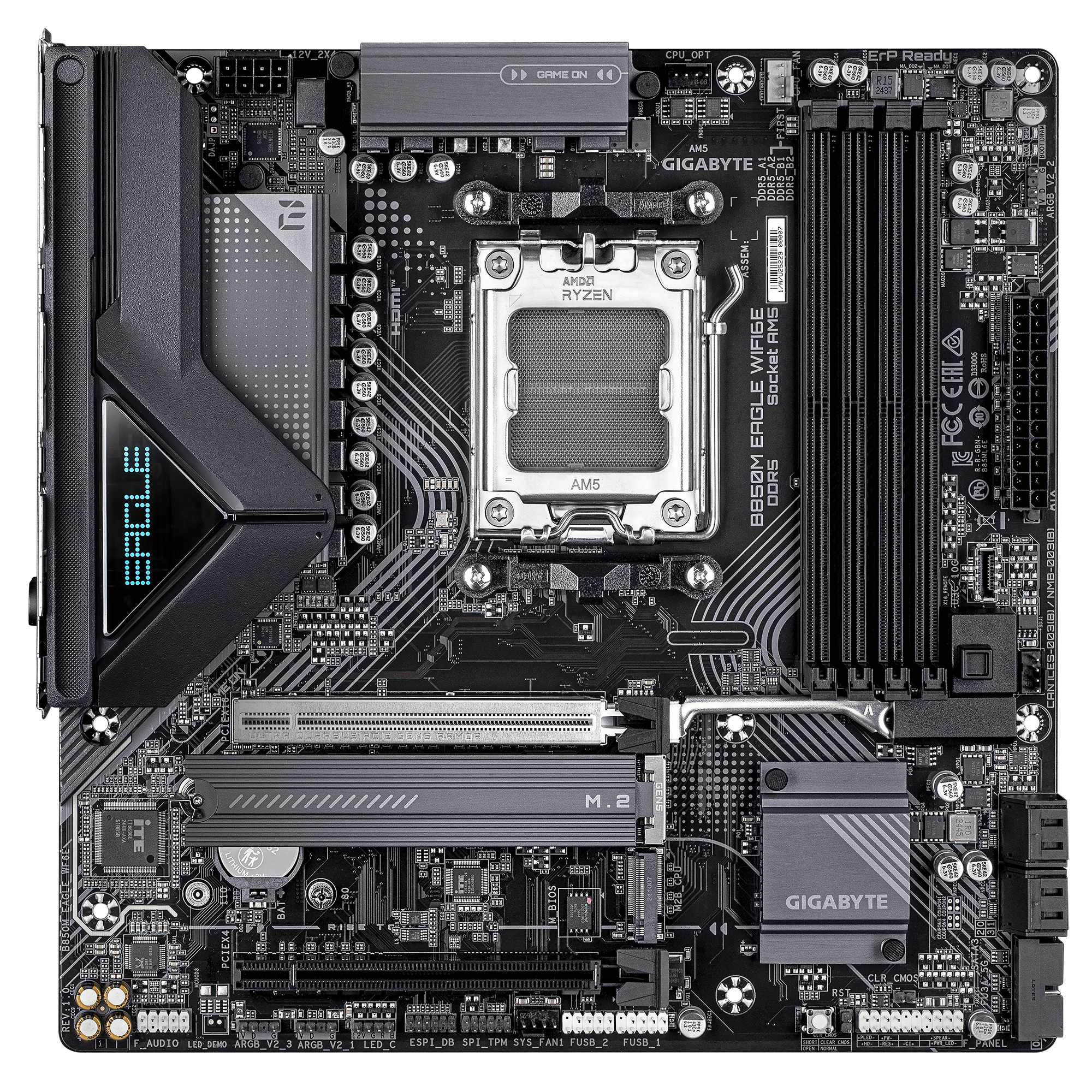 GIGABYTE B850M EAGLE WIFI6E Micro ATX Socket AM5 AMD B850 Dark Brown