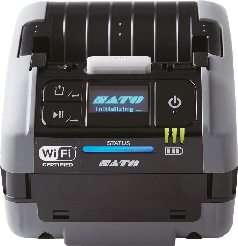 SATO PW208NX 203 dpi with battery, USB, Bluetooth, Dispenser, Linerless media operation, Belt Clip (WWPW2500G)