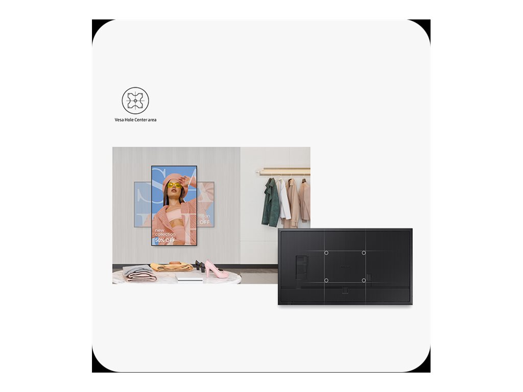 Samsung QM43C 43" 4K UHD Digital Signage Display Schwarz