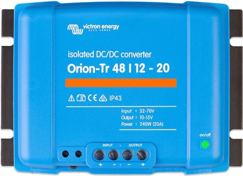 VICTRON ENERGIEKONVERTER ORION-TR DC-DC 48/12-20A 240W ISOLIERT (ORI481224110)