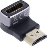 InLine HDMI Adapter A Stecker Buchse 90° unten 8K UHD (17991F)