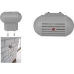 Bradas Antimücken-Ultraschall, grau, mit Eurostecker sendet Ultraschallwellen aus, die Mücken vertreiben, - 1 Stück (CTRL-ID301V)