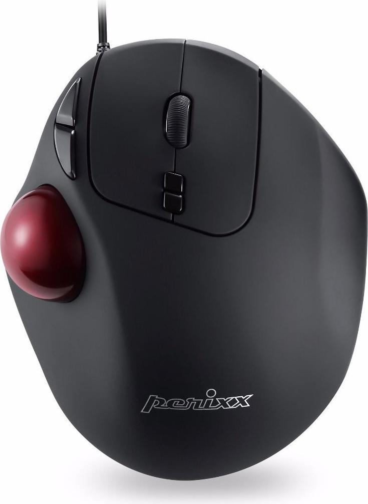 Perixx PERIMICE-517 Trackball-Maus USB Schwarz