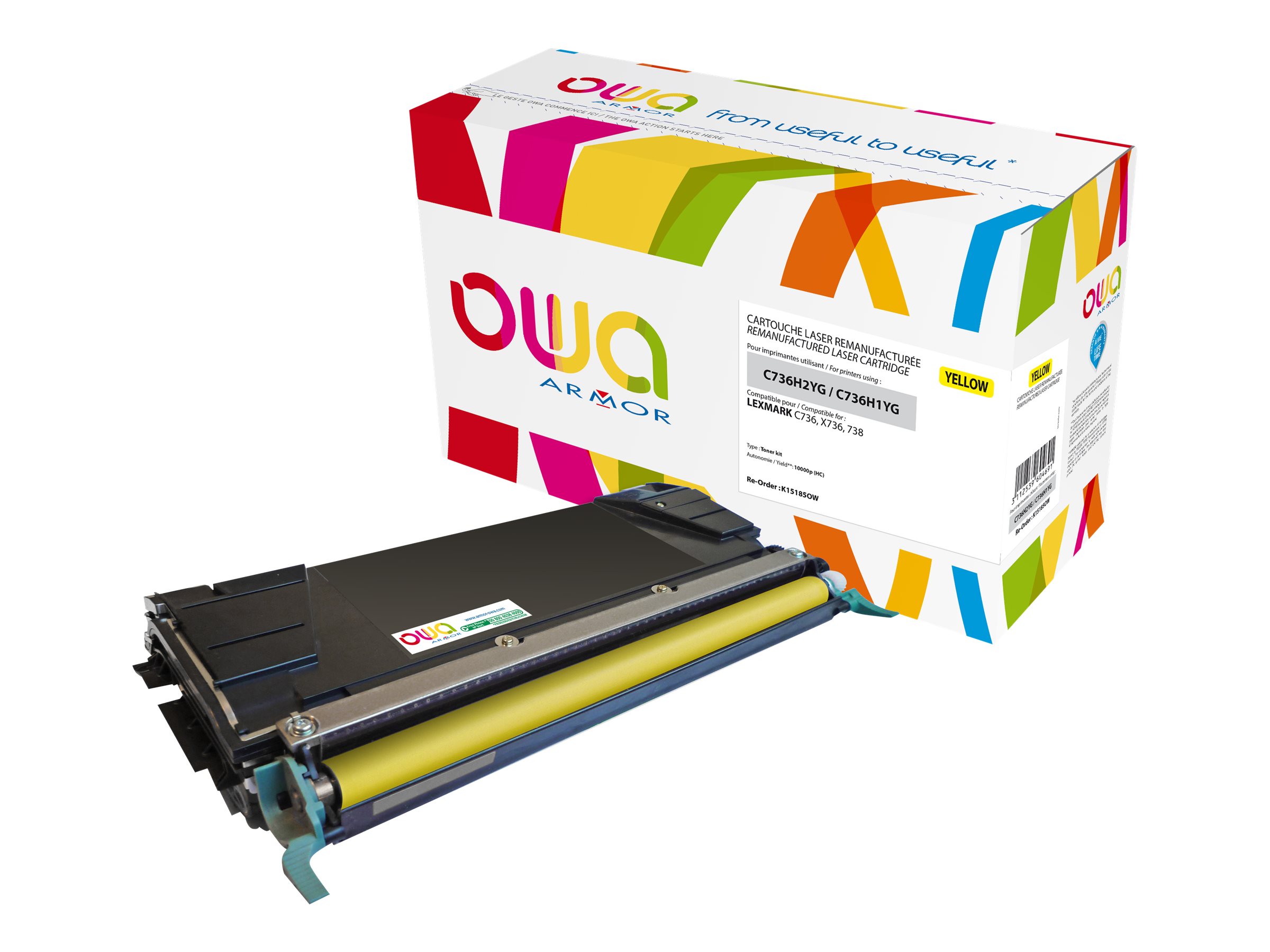 Armor OWA K15185OW Gelb Lasertonerpatrone