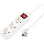 Hama 3-Socket Multiple Socket Outlet with Switch and Childproof Lock (00137322)