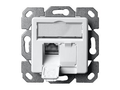 Telegärtner AMJ45 J00020A0389 Netzwerkdose Cat.5e 2x RJ45 Alpine White