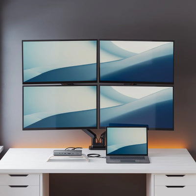 Alogic TB4DU4 Quad 4K Display Thunderbolt Dockingstation Schwarz,Grau