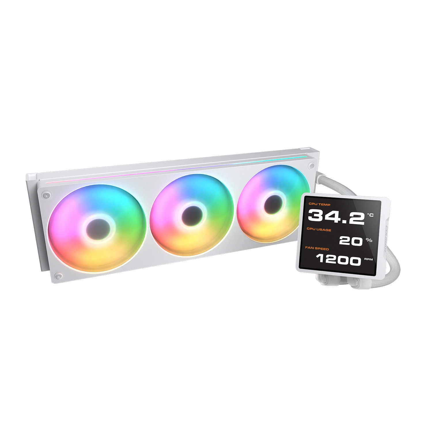 Cougar Poseidon Vistek Pro 360 ARGB CPU-Wasserkühlung Weiß