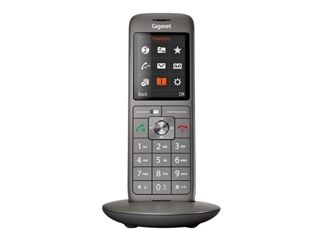 Gigaset CL660 Schnurlostelefon DECT/GAP 2,4"-TFT-Farbdisplay Schwarz, Anthrazit