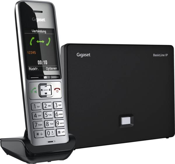 Gigaset COMFORT 500HX Universal-DECT-Mobilteil mit HD-Voice Schwarz, Silber