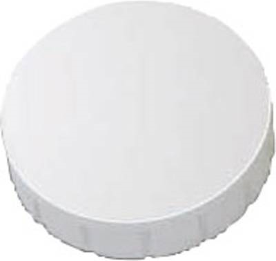 MAUL HEBEL Solidmagnet, Haftkraft: 0,6 kg, weiß Rundmagnet: Durchm. 24 x (H)8 mm, aus bruchsicherem (61624-02)