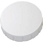 MAUL HEBEL Solidmagnet, Haftkraft: 0,6 kg, weiß Rundmagnet: Durchm. 24 x (H)8 mm, aus bruchsicherem (61624-02)