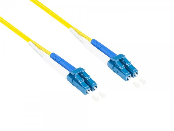 Good Connections LW-9075LC Glasfaserkabel 7,5 m 2x LC OS2 Singlemode Gelb