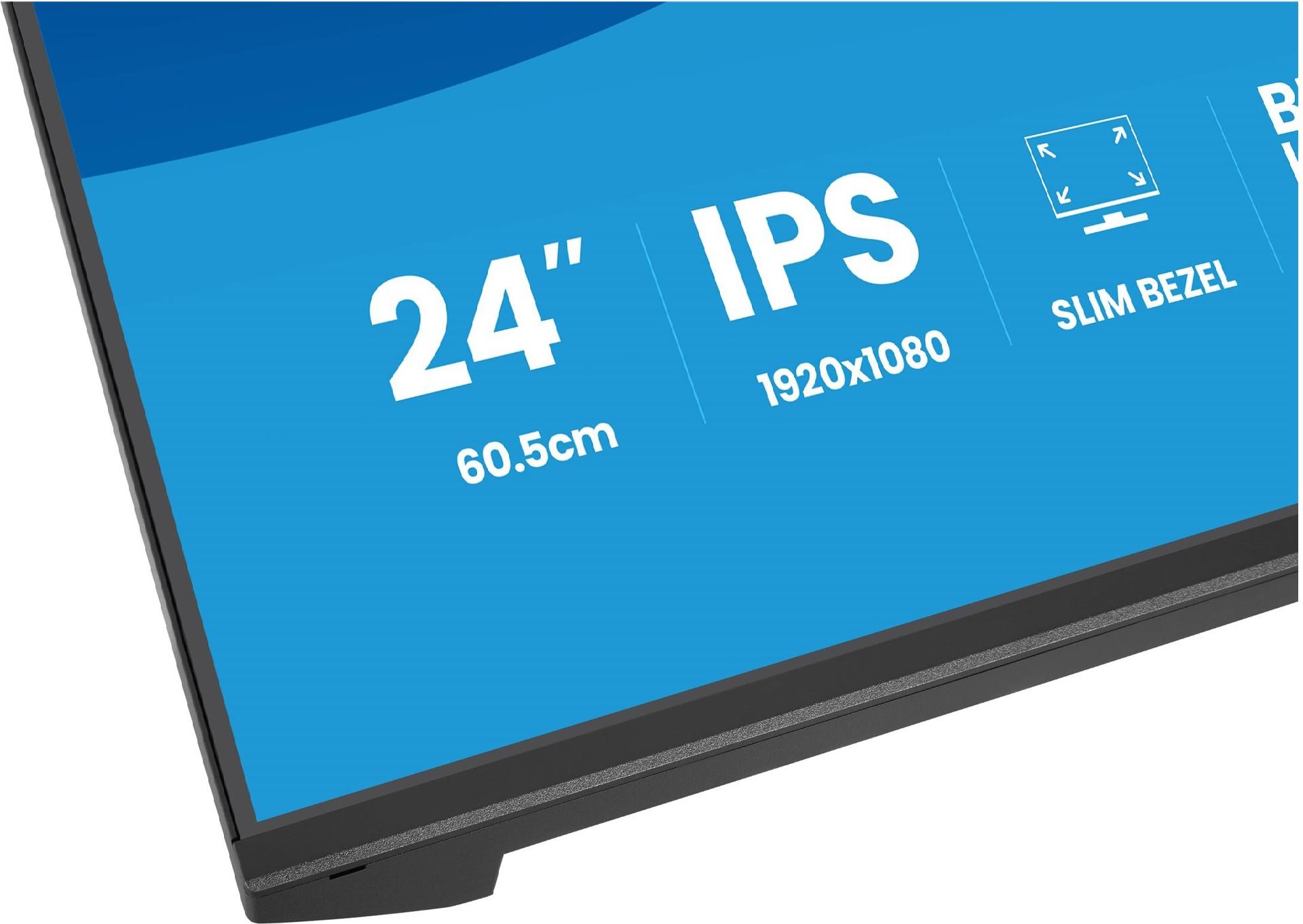 Iiyama ProLite X2491H-B1 23,8" IPS-Monitor Full HD 120 Hz HDMI DisplayPort Schwarz