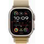 Apple Watch Ultra 2 GPS + Cellular 49mm Natural Titanium Case mit Tan Alpine Band - Large (MX4H3FD/A) (B-Ware)