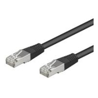 Wentronic Goobay CAT 5e Patchkabel, F/UTP, Schwarz, 7.5 m - CCA Kupfergemisch (68664)