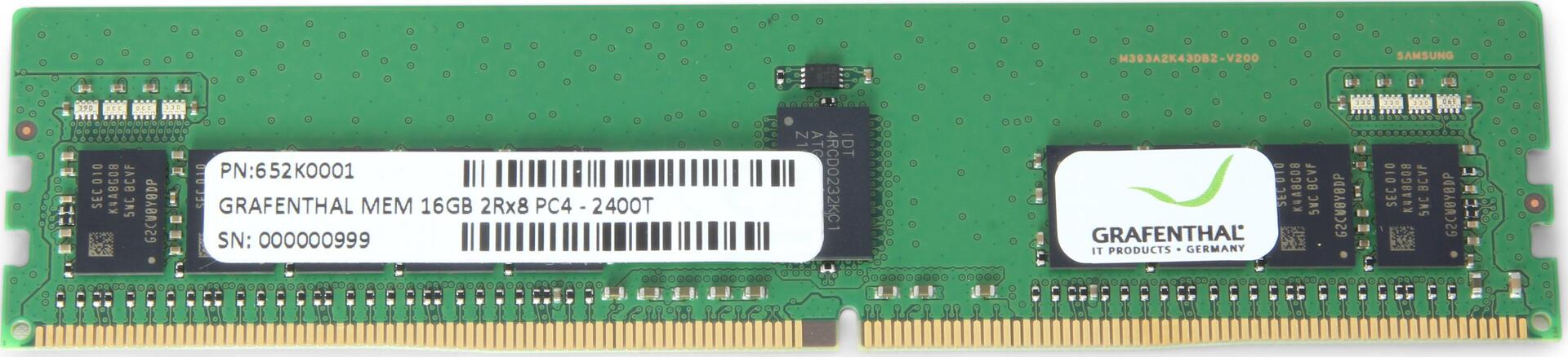 GRAFENTHAL 652K0005 Speichermodul 16 GB 1 x 16 GB DDR4 2933 MHz ECC (652K0005)