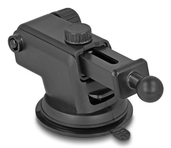 Delock Kfz-Halterung für induktives Laden, Qi, 15 W, mit Lüfter, Schwarz/Grau