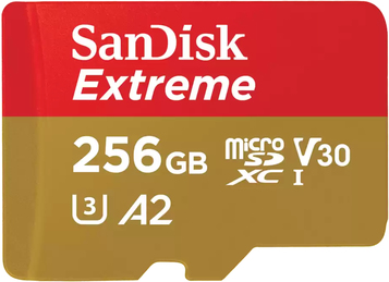WESTERN DIGITAL EXTREME MICROSDXC CARD 256 GB FOR MOBILE GAMING 190MB/S 130MB/ (SDSQXAV-256G-GN6GN)