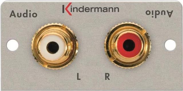 KINDERMANN KIND Anschlussblende Audio 7451000510 2xCinch 7451000510