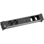 Bachmann Power Frame Steckdosenleiste 2x CEE7/3 1x USB-C/C 100W 2x CM schwarz 0,2m