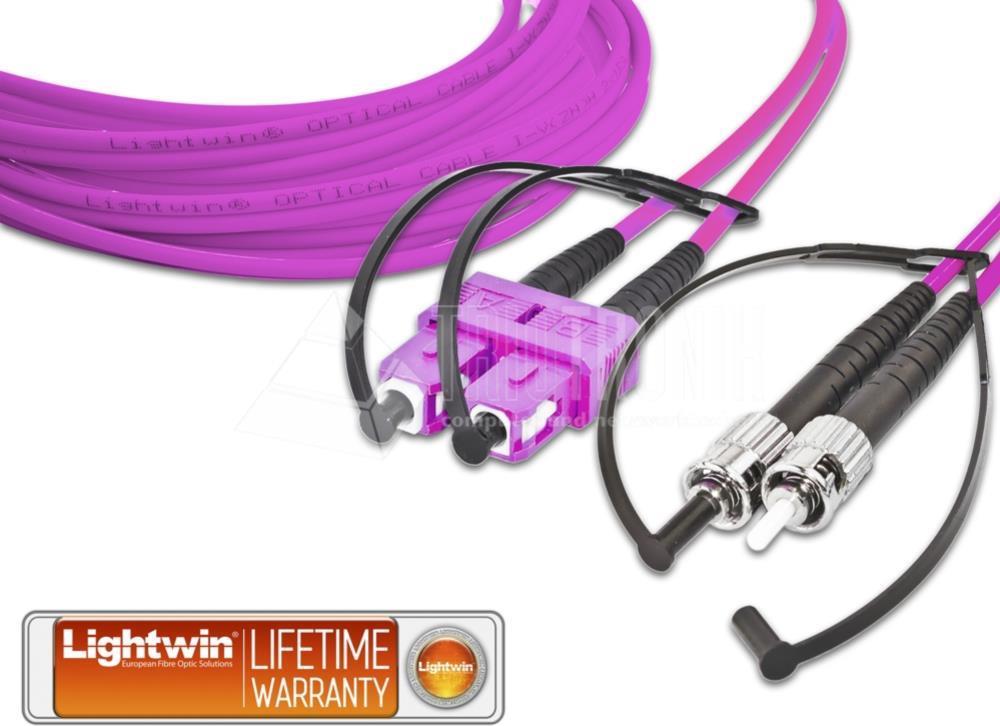 Lightwin LDP-50 SC-ST 5.0 OM4 Glasfaserkabel 5 m Violett (LDP-50 SC-ST 5.0 OM4)