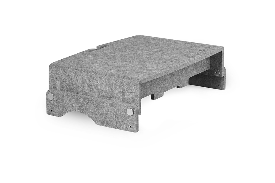 BakkerElkhuizen Q-Riser 110 43,2 cm (17" ) Grau (BNEQR110CLGY)