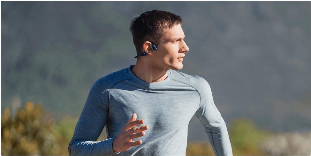 Shokz OpenRun Open-Ear Bluetooth Kopfhörer USB-C Blue
