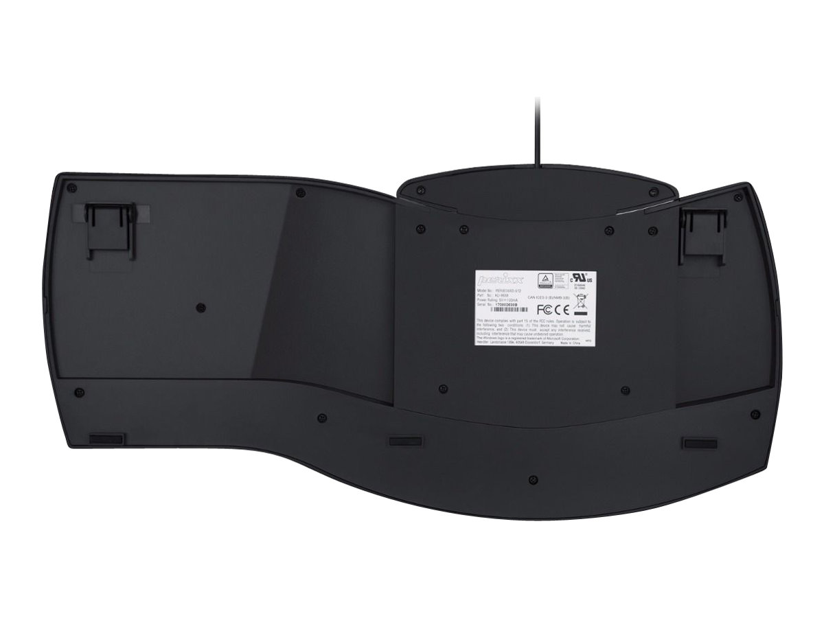 Perixx PERIBOARD-512 Classic Ergonomische Tastatur USB US Schwarz