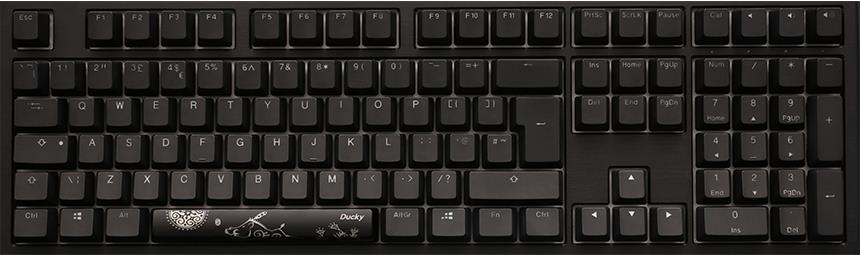 DUCKYCHANNEL Ducky Shine 7 PBT Gaming Tastatur, MX-Blue, RGB LED - blackout